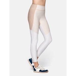 Outdoor Voices Color Block Tri Tone Women's Springs 7/8 Legging and Croptop XS